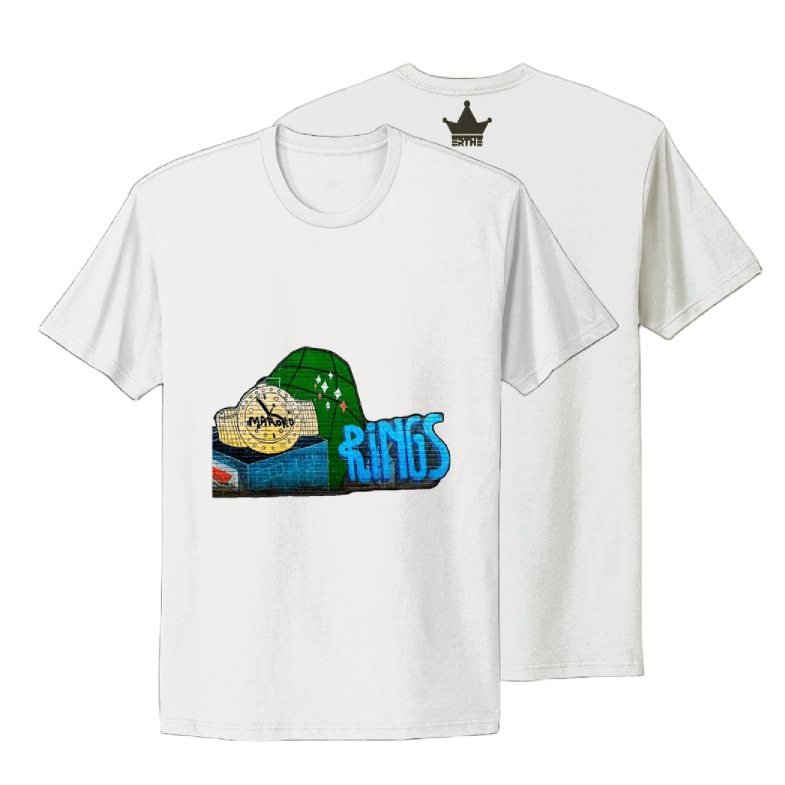 Streetwear graphic tee with bold graffiti artwork, from Erthe Apparel’s graffiti shirt collection
