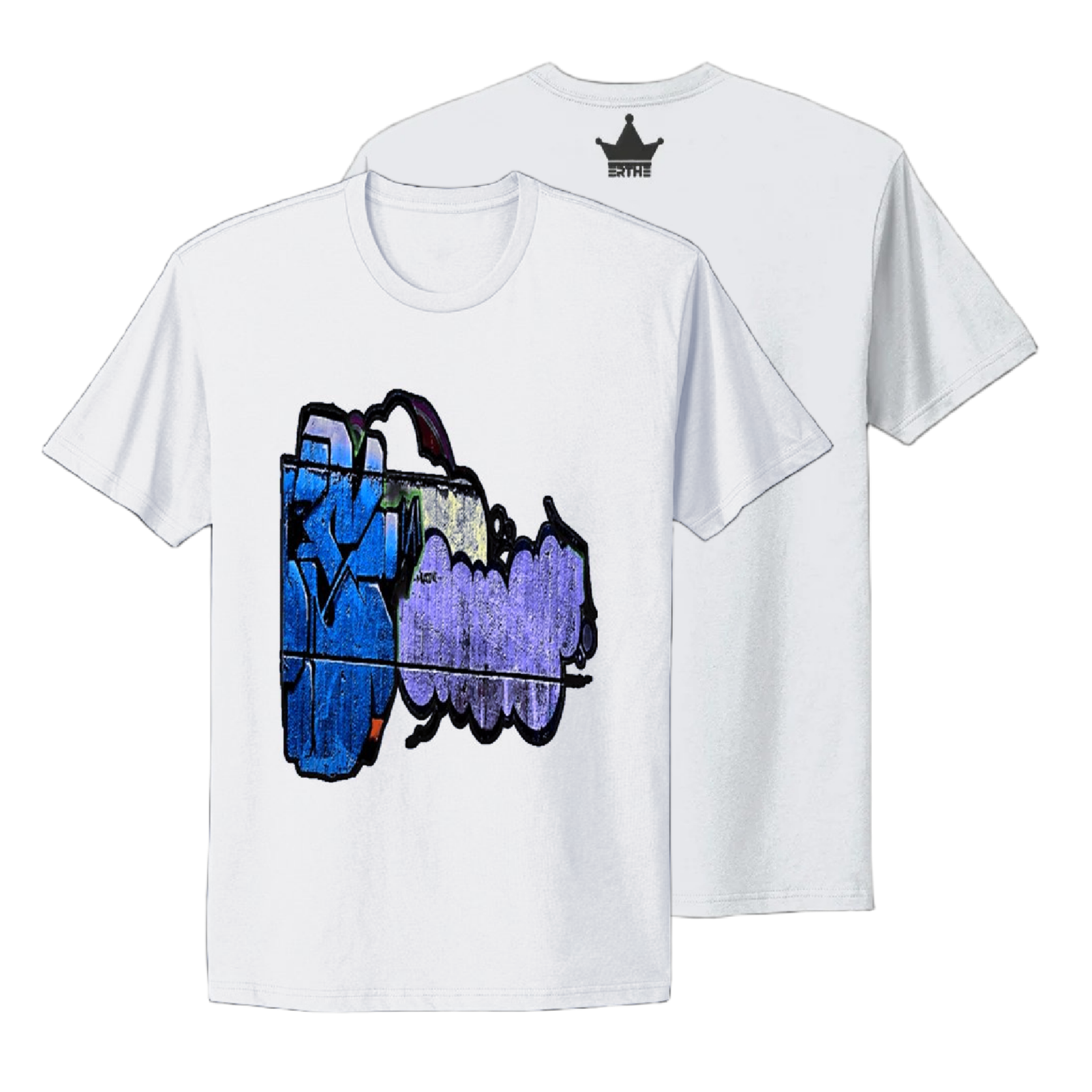 Streetwear graphic tee with bold graffiti artwork, from Erthe Apparel’s graffiti shirt collection
